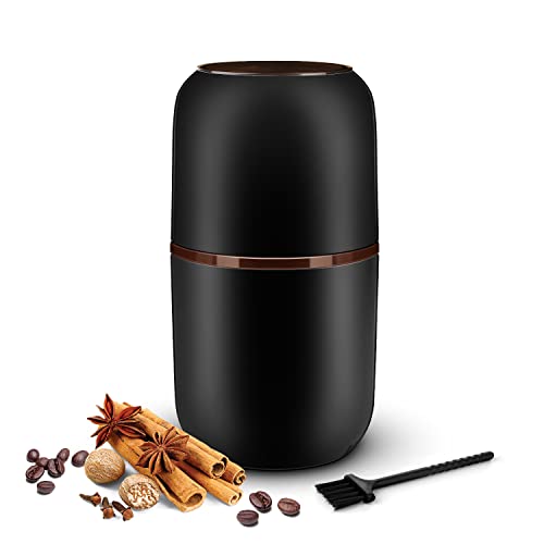 Elektrische Kaffeemühle, Kaffeebohnenmühle Elektrisch mit Edelstahlklingen, 30000rpm Leistungsstarker Motor, 120g…