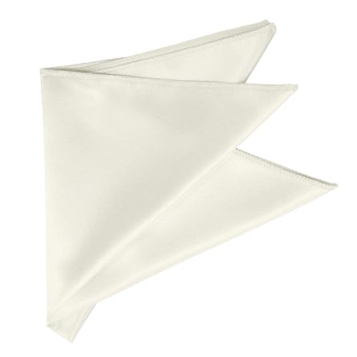 Image of tiemart Solid Color Pocket Squares for Men | For Suits, Perfect for Wedding Parties, 12 x 12 inch / 30 x 30 cm