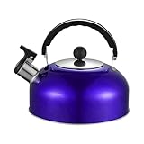 Tea Pot for Stove, Teapot for Stovetop Fast Boiling with Whistle Spout and...