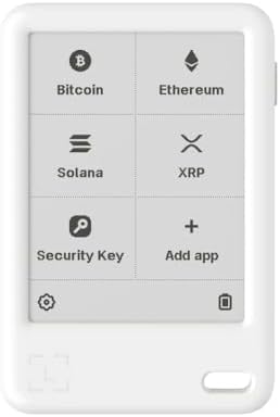 Ledger Nano Gen5 secure crypto wallet touchscreen signer in Glacier White + Playful Badges (Pack 2)