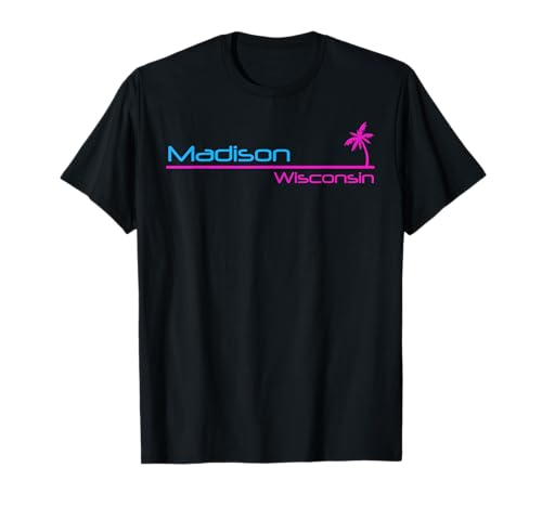 Retro Madison Wisconsin Camiseta