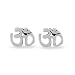 Boma Jewelry Sterling Silver Spiritual Om Symbol Stud Earrings