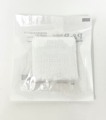 Gasas quirúrgicas estériles de algodón tejidas de alta calidad 8 capas 2"x2" Paquetes de 100, Caja de 500 unidades miniatura 5