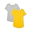 Light Grey Heather/Golden Yellow
