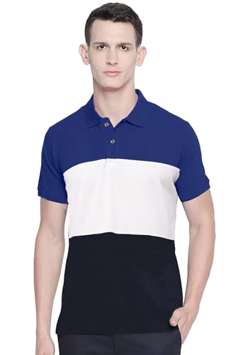 Image of LEOTUDE Men's Cotton Regular Fit T-Shirt - Plain Polo T-Shirt