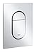 Produktbild GROHE Arena Cosmopolitan S | WC- Betätigungsplatte für Rapid SL | S-Size, 130 x 172 mm, 2-Mengen- und Start und Stopp-Betätigung, Chrom | 37624000