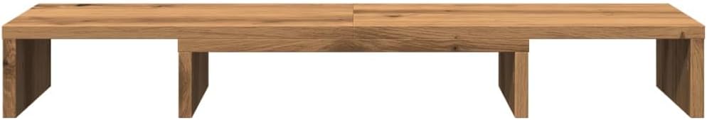 vidaXL Monitor Stand Riser Adjustable Artisian Oak 31.5x9.4x4.1 Engineered Wood