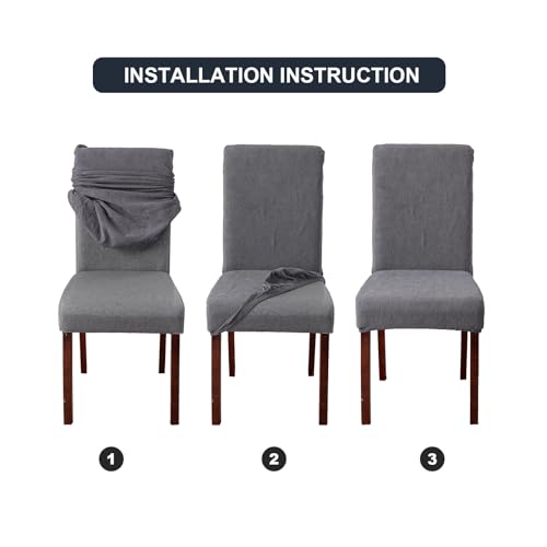 Yueang DINING CHAIR COVERS002 Waterproof Dining Chair Covers, Chair Covers For Dining Room Stretch Parsons Chair Slipcover thumb #6