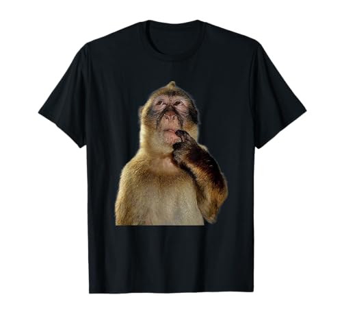 Thinking Monkey Meme Camiseta