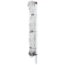 Premier 1 ElectroStop 42"H x 100L Portable Electric Fence with Built-in Drivable Posts | White/Black Fence for Sheep & Goats