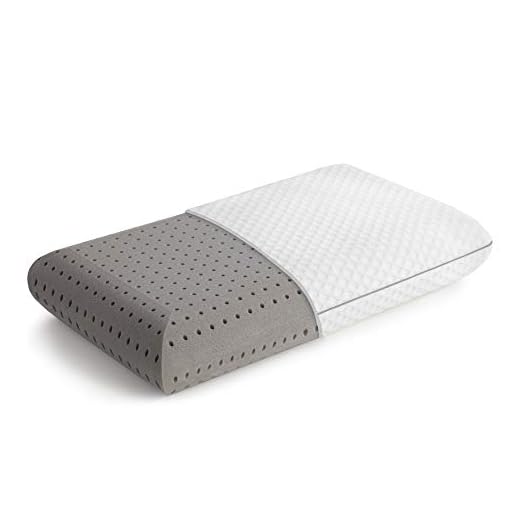 Linenspa Bamboo Ventilated Memory Foam Activated Charcoal Infusion - Neck Support Bed Pillow, King