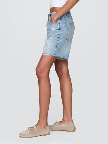 Save 51% on GAP Women's Loose Fit Denim Bermuda Shorts