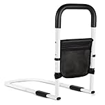 Yarmiene Bed Rails for Elderly Adults, Medium Safety Bed Rails for Elderly with Storage Bag, Safely Carbon Steel Pipe Bed Assist Rails Handrail Suitable for Seniors, Disabled, Pregnant Women