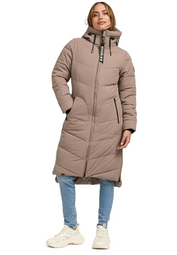 MARIKOO Damen Winterjacke Stepp Winter Jacke gesteppter Wintermantel warm...