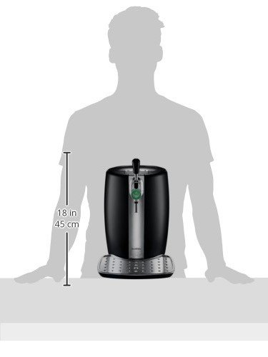 Krups B100 Beertender With Heineken Draught Keg Technology,Black thumb #7