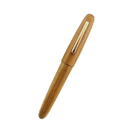 2023 32g ビジネス木製の金クリップ万年筆のねじ帽子の良い Nib 0.5MM の執筆ペンのギフト