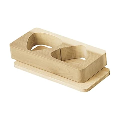 Onigiri Rice Ball Mould, Double Mould, Simply Insert Rice and Push, Enoki Natural Wood, Made in Japan 06213 Cover