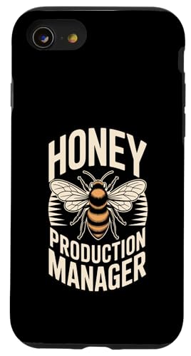 Funny Bee Honey Production Manager �{�I�� �X�}�z�P�[�X iPhone SE (2020) / 7 / 8 �p