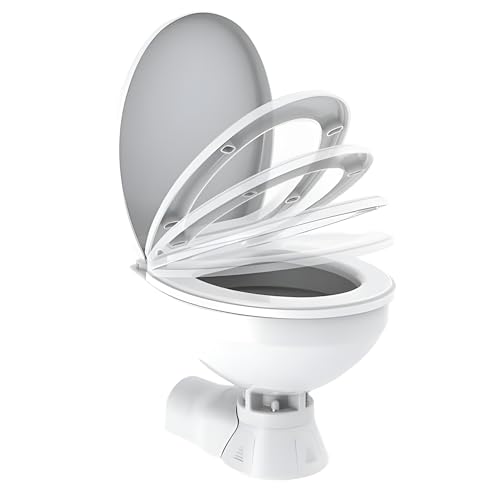 Seaflo 12V Quiet Flush Electric Toilet-Freshwater thumb #2