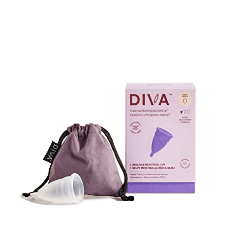 Divacup - Bpa-Free Reusable Menstrual Cup - Leak-Free Feminine Hygiene - Tampon And Pad Alternative - Up To 12 Hours Of Protection - Model 0 #TOP6