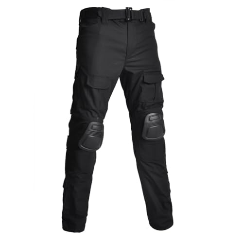 TOMITANY Men’s Military Tactical Pants Slim Fit Cargo Camo Pant Waterproof Airsoft Combat Pants with Knee Pads