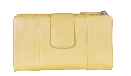 Mancini Ladies' RFID Secure Clutch Wallet- 9 Slots