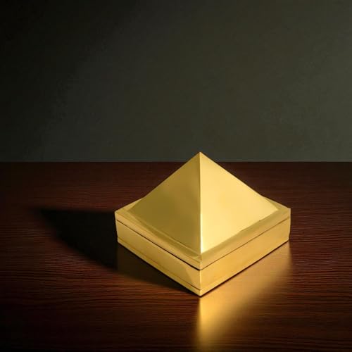 Image of Vastu Brass 3 Layer Pyramid | Pure Brass Vastu Remedy | 3-Inch | Pyramid for Positive Energy, Health & Wealth | Vastu Dosh Remedies for Home & Office | Pack of 1