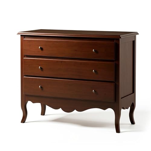 Mar.c.a. Design - Cassettiera in Legno 107x52x89 cm 3 Cassetti - Cassettiera Arte Povera Made in Italy