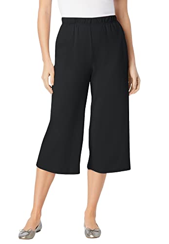 Woman Within Plus Size 7-Day Knit Culotte - 14/16,...