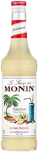 MONIN Premium Falernum Syrup 700ml for Cocktails and Mocktails. Vegan-Friendly, 100% Natural Flavours and Colourings