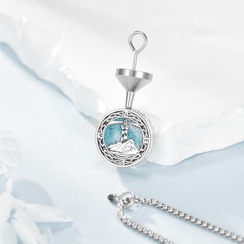 ONEFINITY Urn Necklaces For Ashes Sterling Silver Celtic Knot Cremation Jewelry For Ashes Memory Jewelry For Women Men3