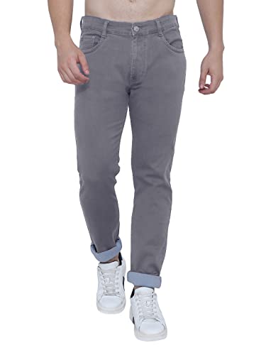 Image of Strechable Denim Regular Fit Mid Waist Light Weight Soft Feel Stretchable Denim Jeans Pant for Men