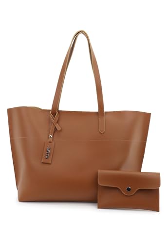 Bolsa Feminina Sacola Grande Cabe Notebook Para Escola e Faculdade (CARAMELO)