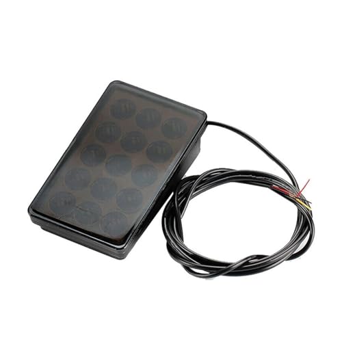 Feu stop haut niveau avec coque noire universelle pour aileron arrière automobile