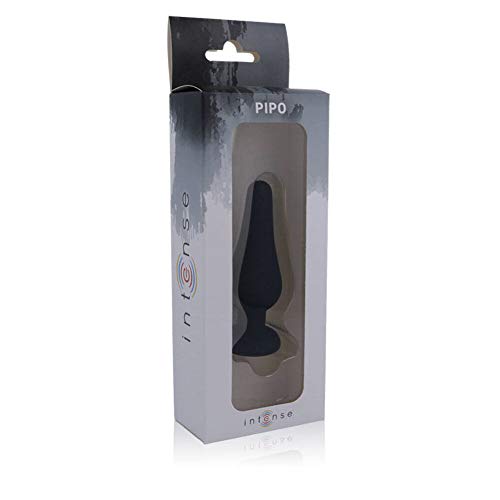 INTENSE - PLUG ANAL PIPO M SILICONE NOIR 11 CM -