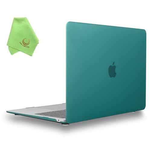 Carcasa MacBook Air 13 M1 A2337 verde pavo real funda mate para portátiles años 2018 a 2021