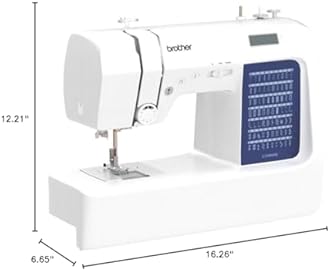 Brother CS7000X Computerized Sewing and Quilting Machine, 70 Built-in Stitches, LCD Display, Wide Table, 10 Included Feet, White