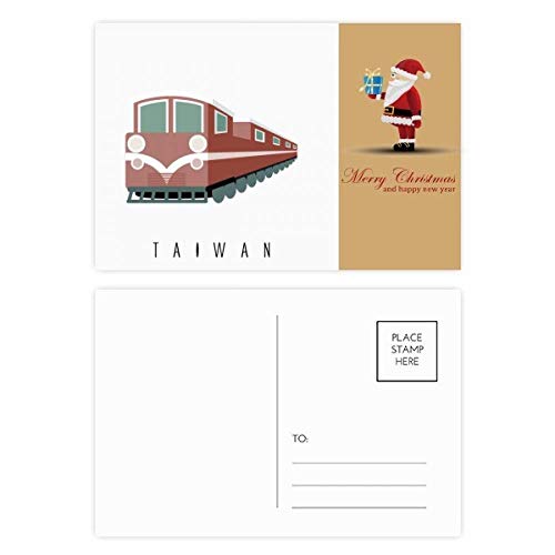 Cartes postales Train de Taïwan Père Noël lot de 20 parfaites pour accompagner vos cadeaux
