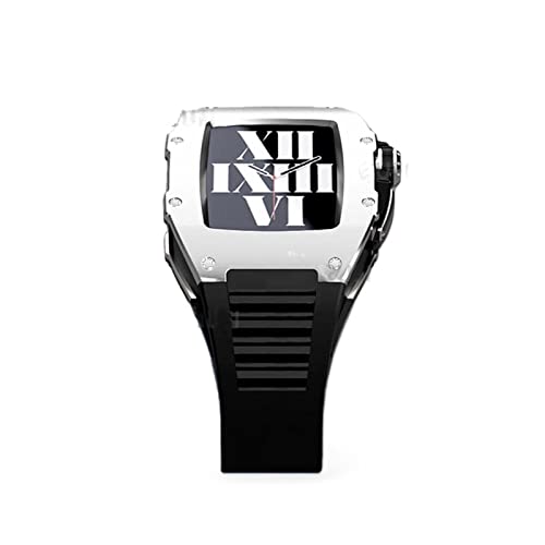 Kit Modification Apple Watch 7 45 mm Cadre Boîtier Bracelet Caoutchouc iWatch