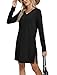SAMPEEL Dresses for Women 2025 Casual Long Sleeve Dress Italian Black Trendy Wedding Guest Business Casual Outfits Winter Clothing Fashion S