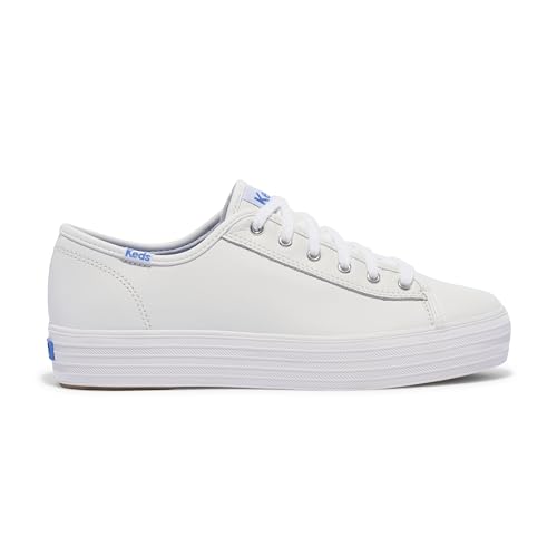 Keds Damen Triple Leather Laufschuhe, Weiß(WEISS), 36 EU