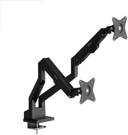 （10:00時点） Pixio PS1D Wave Black モニターアーム デュアル 黒 ブラック 2画面 上下 ガススプリング 32インチ 対応