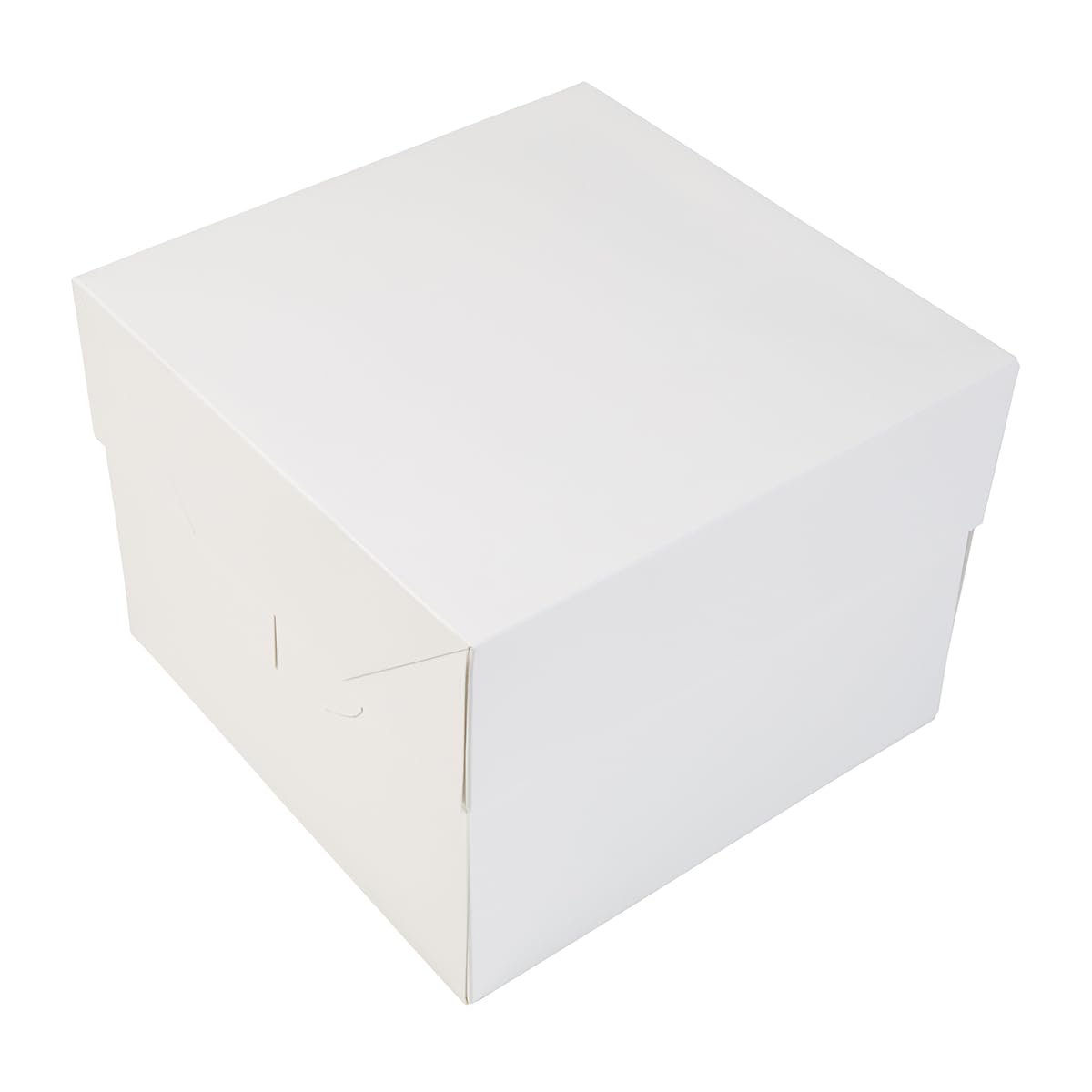 BrandNewCake® Caja para Tartas - 20x20x15 cm - Pack de 50 - Cartón Blanco - Ideal para Pasteles y Repostería