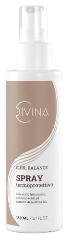 Spray Termoprotector para cabello ondulado, rizado, súper rizado, afro Curl Balance, tratamiento regenerador by Divina BLK (150ml)