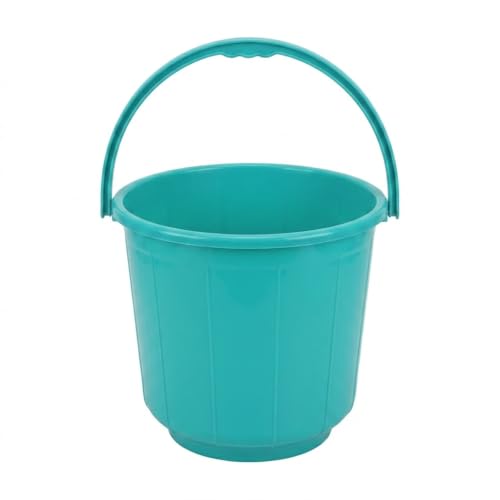 Image of AIR O MATIC Unbreakable Plastic Bucket 10 Litre | Heavy Duty Water Bucket for Bathroom, Home & Cleaning | Strong Handle | Durable & Leak-Proof | Multicolor Medium Size
