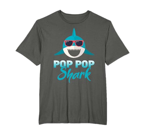 Pop Pop Shark Wearing Cool Sunglasses Grandpa Gift T-Shirt