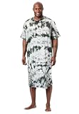 KingSize Men's Big & Tall Short-Sleeve Henley Nightshirt