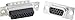 D-Sub High Density Connectors 15 POS HD CRIMP MALE THROUGH HOLE (1 piece)
