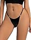 ohmydear G String Tangas Damen PU-Leder Große Größen Atmungsaktiv Thongs Slips T Back Dessous Sexy Höschen für Frauen Unterwäsche Woman Panties Seamless Unterhosen L