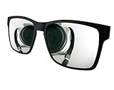 Lenti da sole con clip Circleperson Uomini donne sole Occhiali polarizzati clip su occhiali magnetici 53-17, Specchietto con clip extra, solo argento, funziona sul telaio, 53-17